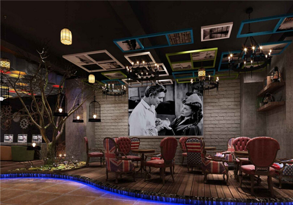 網(wǎng)咖裝修復古風