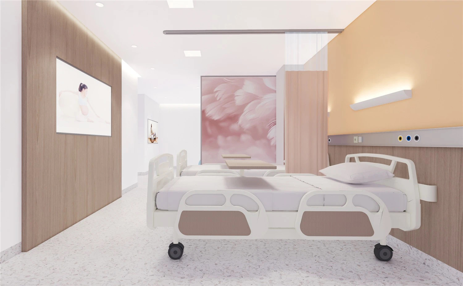 【醫(yī)院案例】婦產(chǎn)醫(yī)院這樣設(shè)計(jì)，簡而不失其華！(圖2)